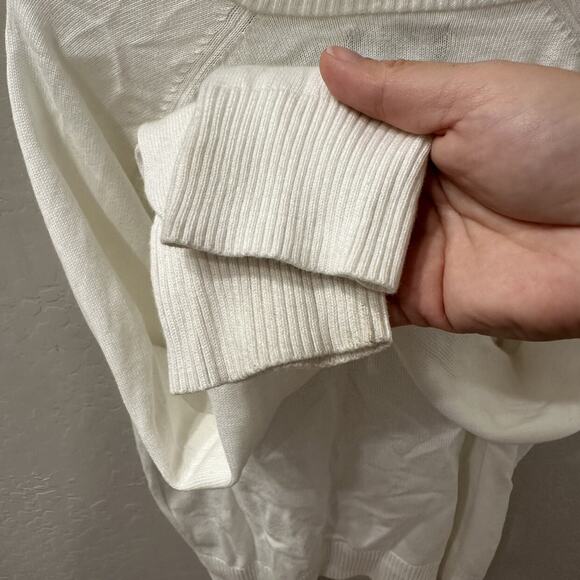 Lands End Creamy white Cardigan Sweater - Picture 5 of 6